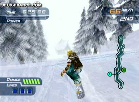 Snowboarding through Trees