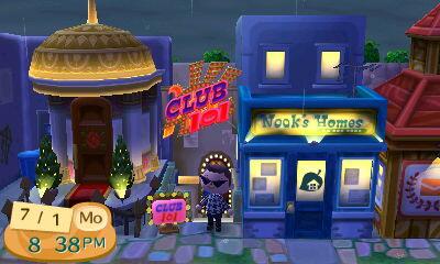 Villager Standing in Front of Club 101