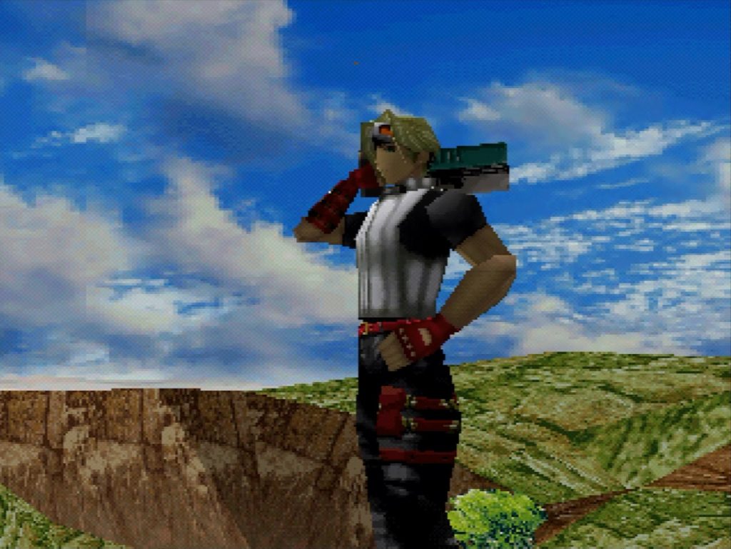 Wakle Skade Poses on the Cliff