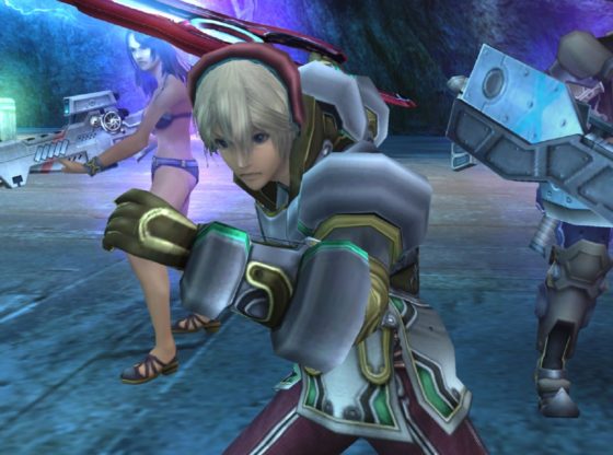 Shulk, Reyn and Sharla Preparing for Battle